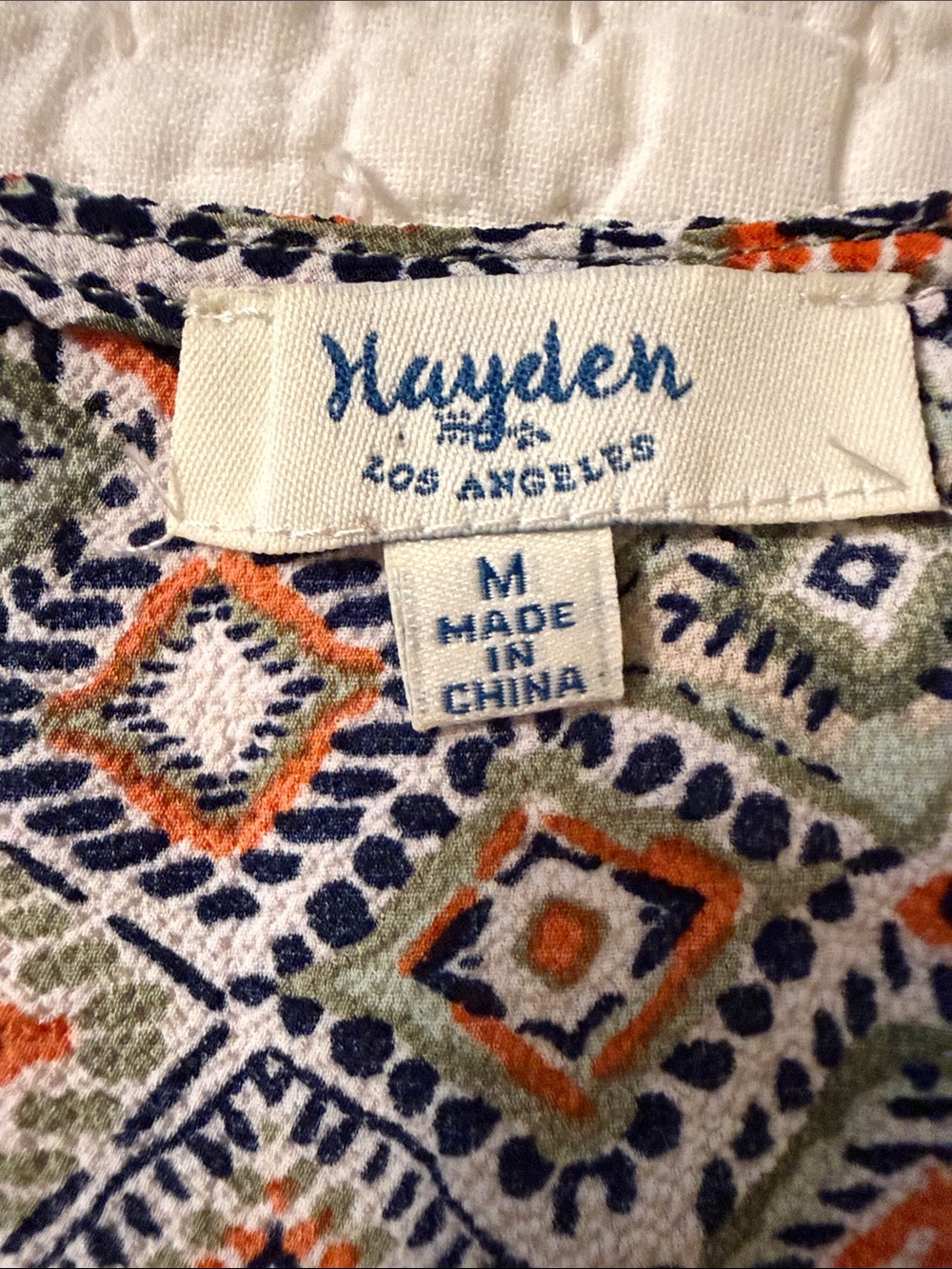 Hayden Diamond-Print Ruffle Hem Cami - Picture 3 of 4